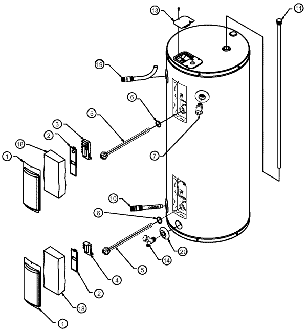 美国人家用电热水器 安装说明书和使用及维护指南(15)